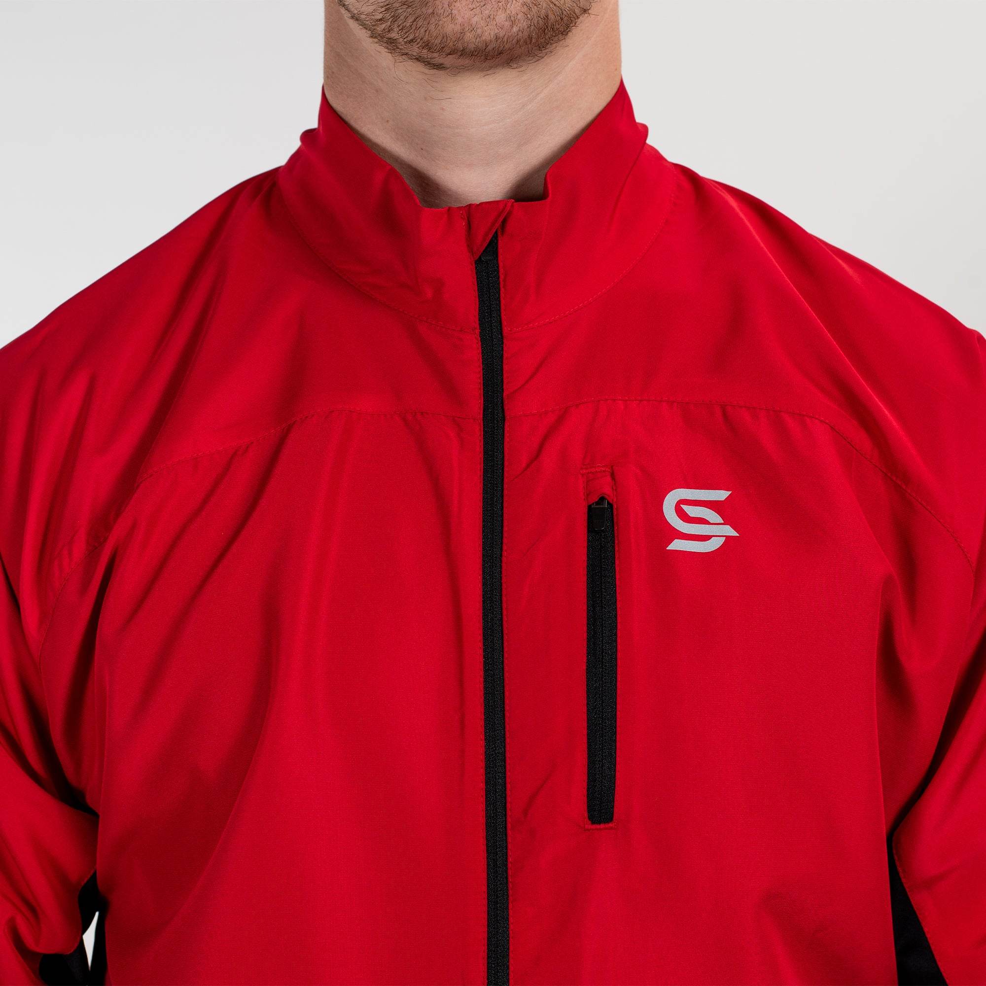 Windbreaker Red Men's - Sports Cartel