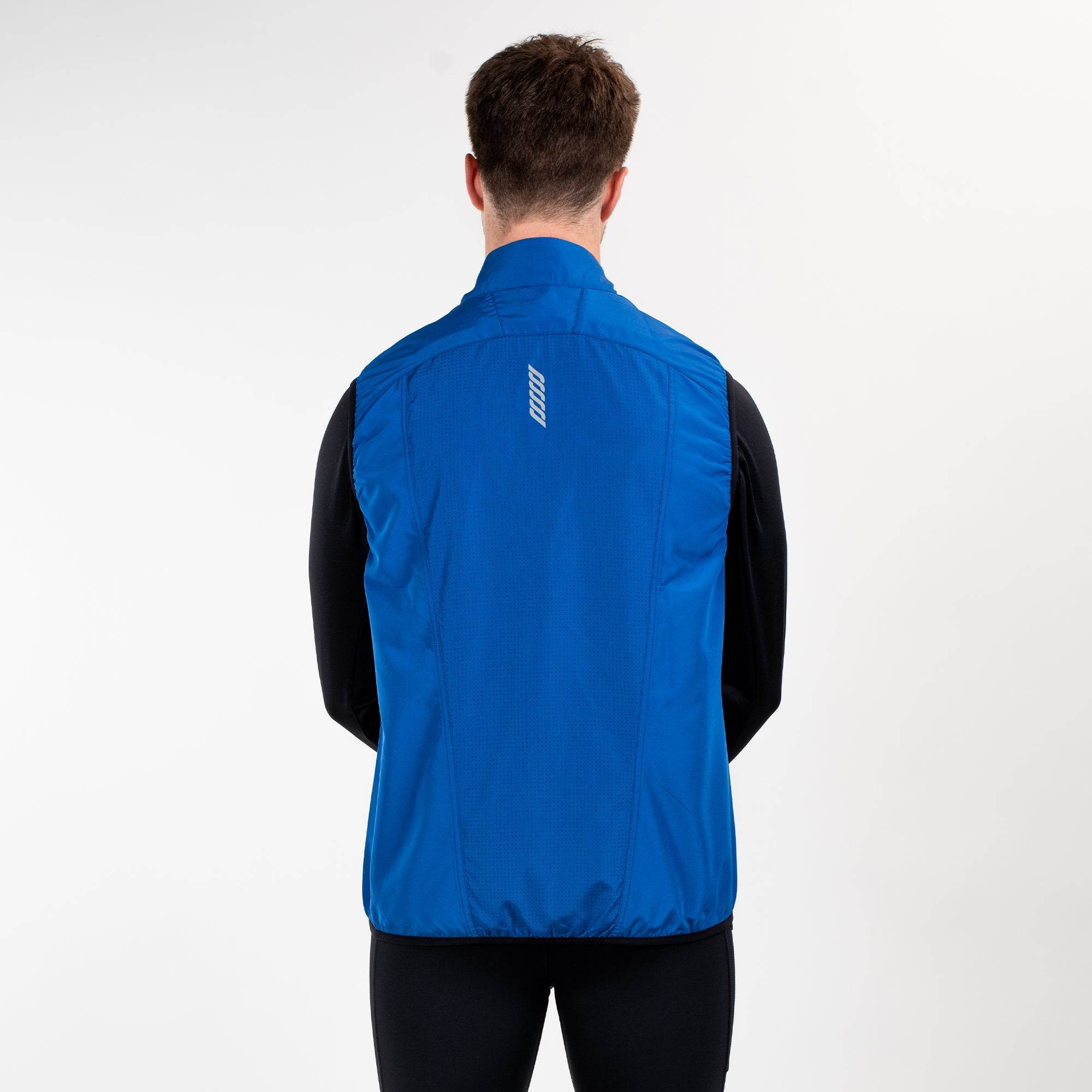 Running Gilet Blue Men's - Sports Cartel