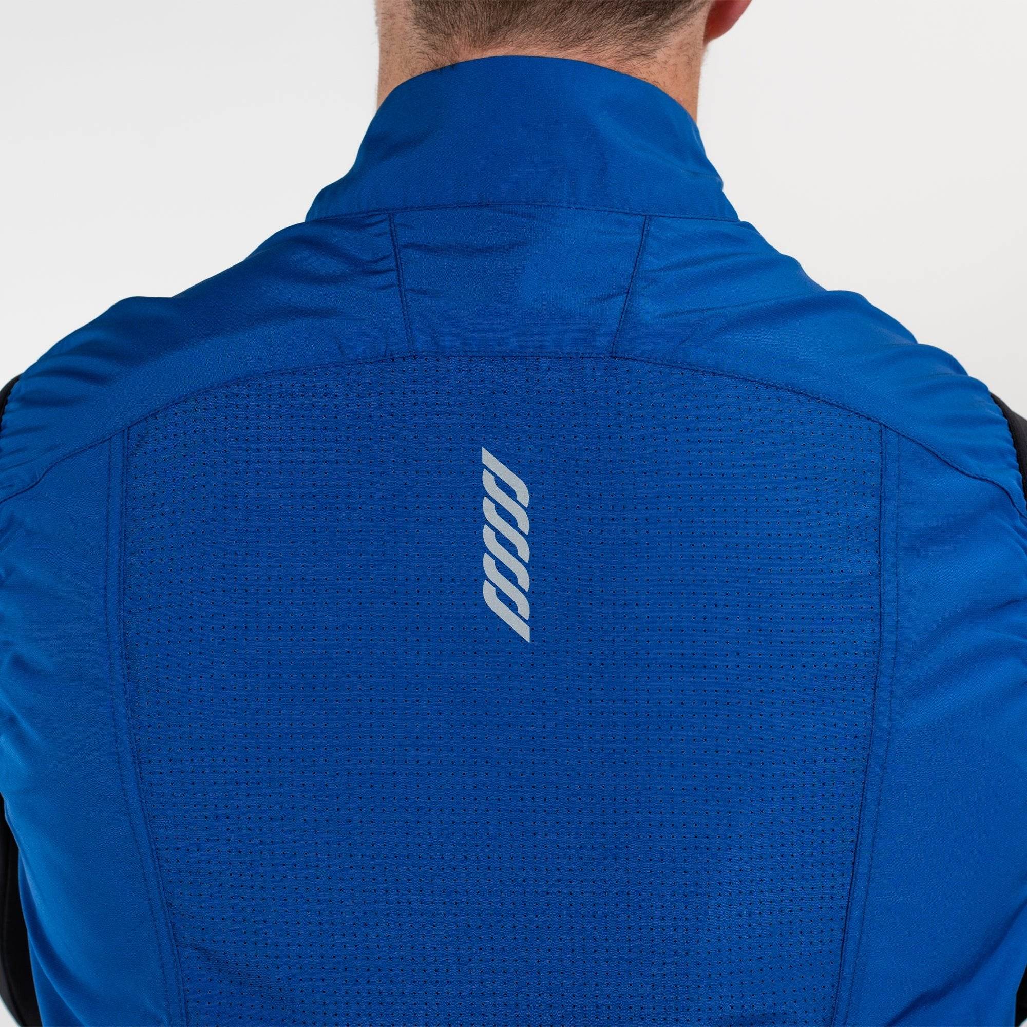Running Gilet Blue Men's - Sports Cartel