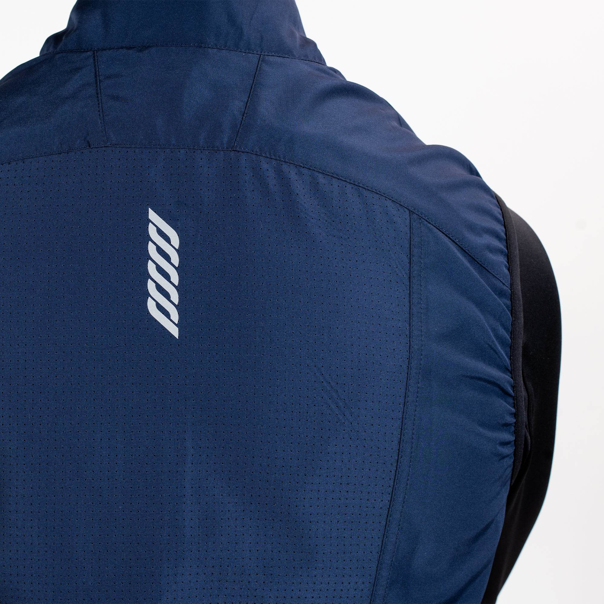 Running Gilet Navy Men's - Sports Cartel