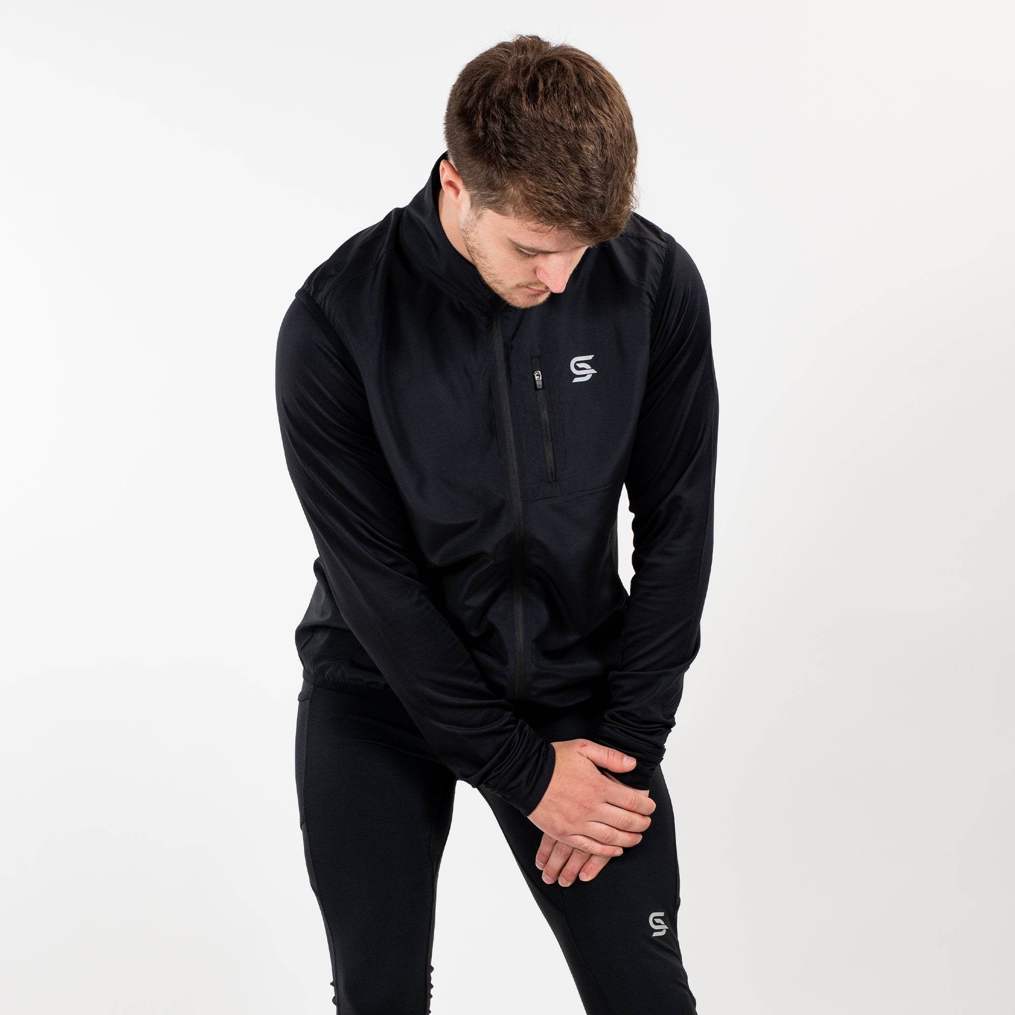 Running Gilet Black Men's - Sports Cartel