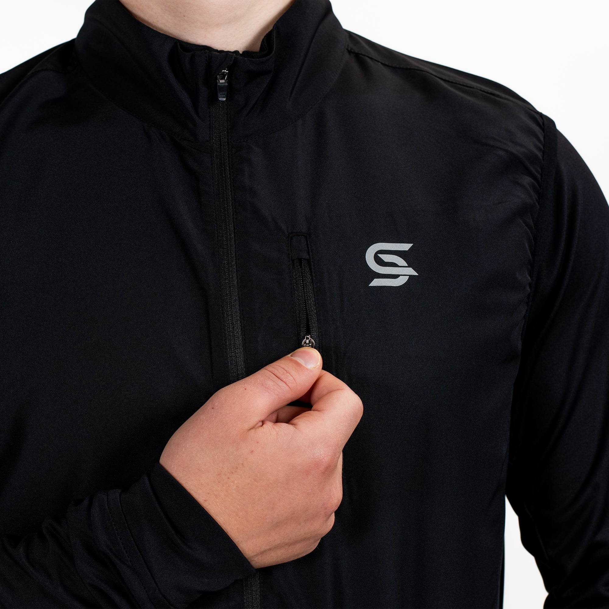 Running Gilet Black Men's - Sports Cartel