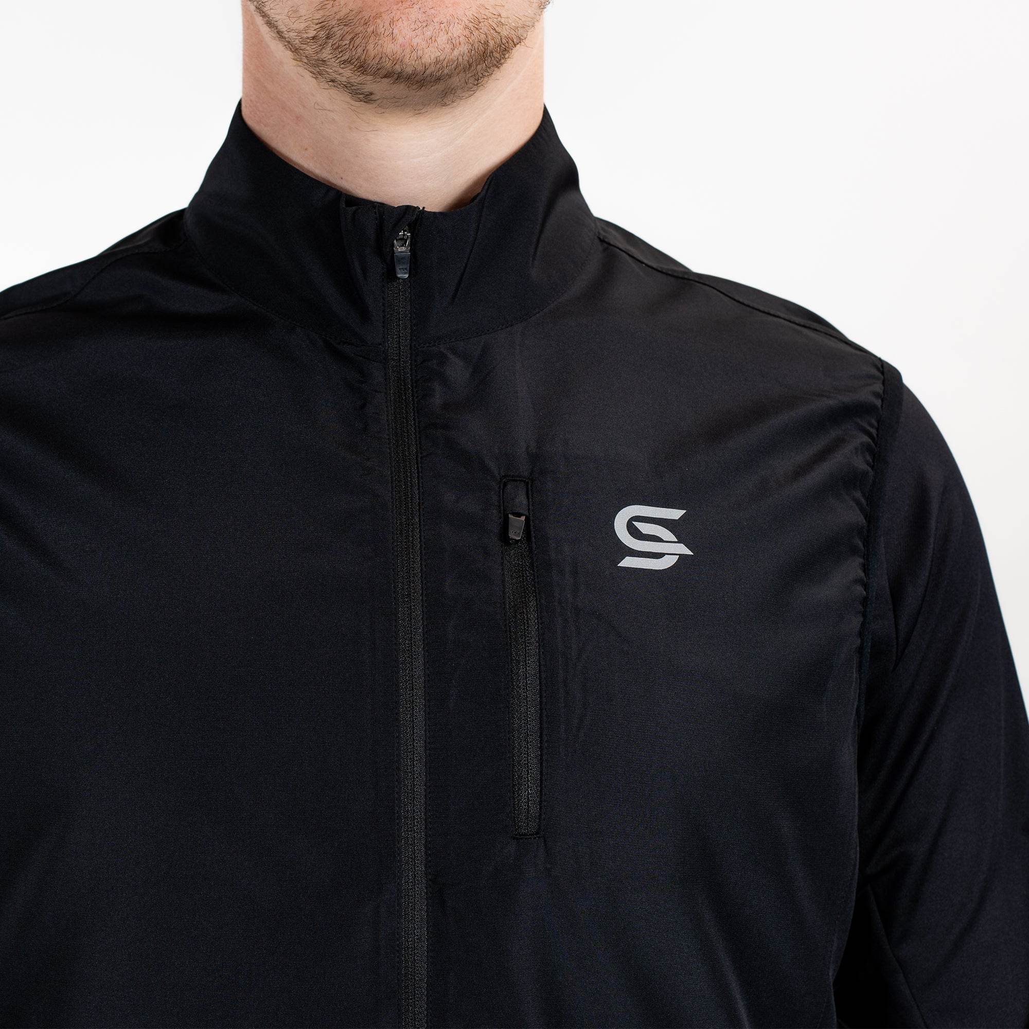 Running Gilet Black Men's - Sports Cartel