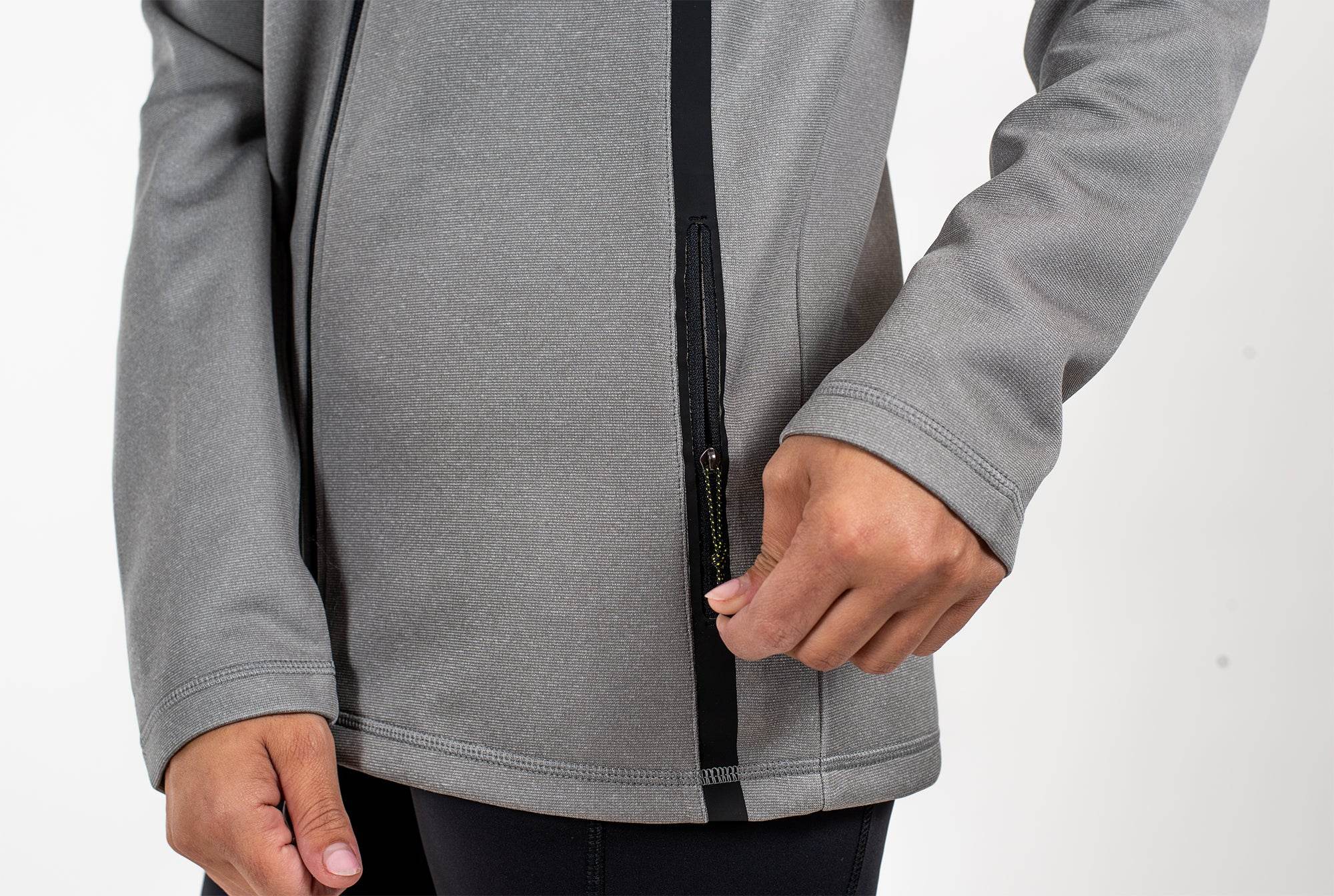 Relay Zipper Grey - Womens - Sports Cartel