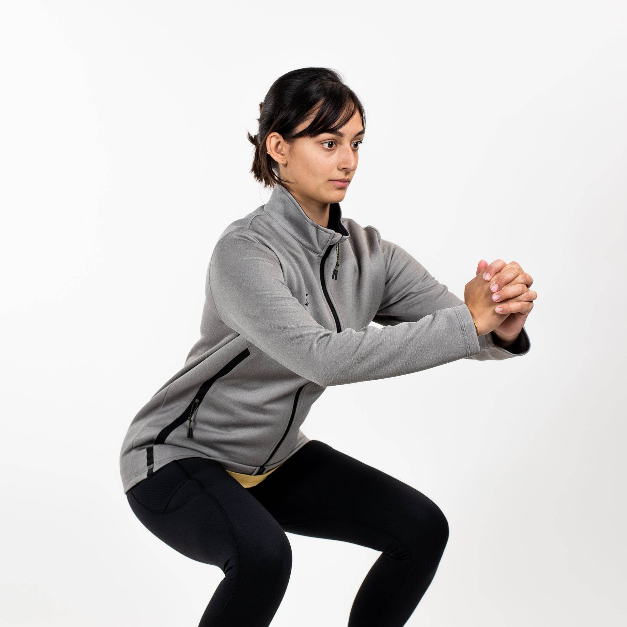 Relay Zipper Grey - Womens - Sports Cartel