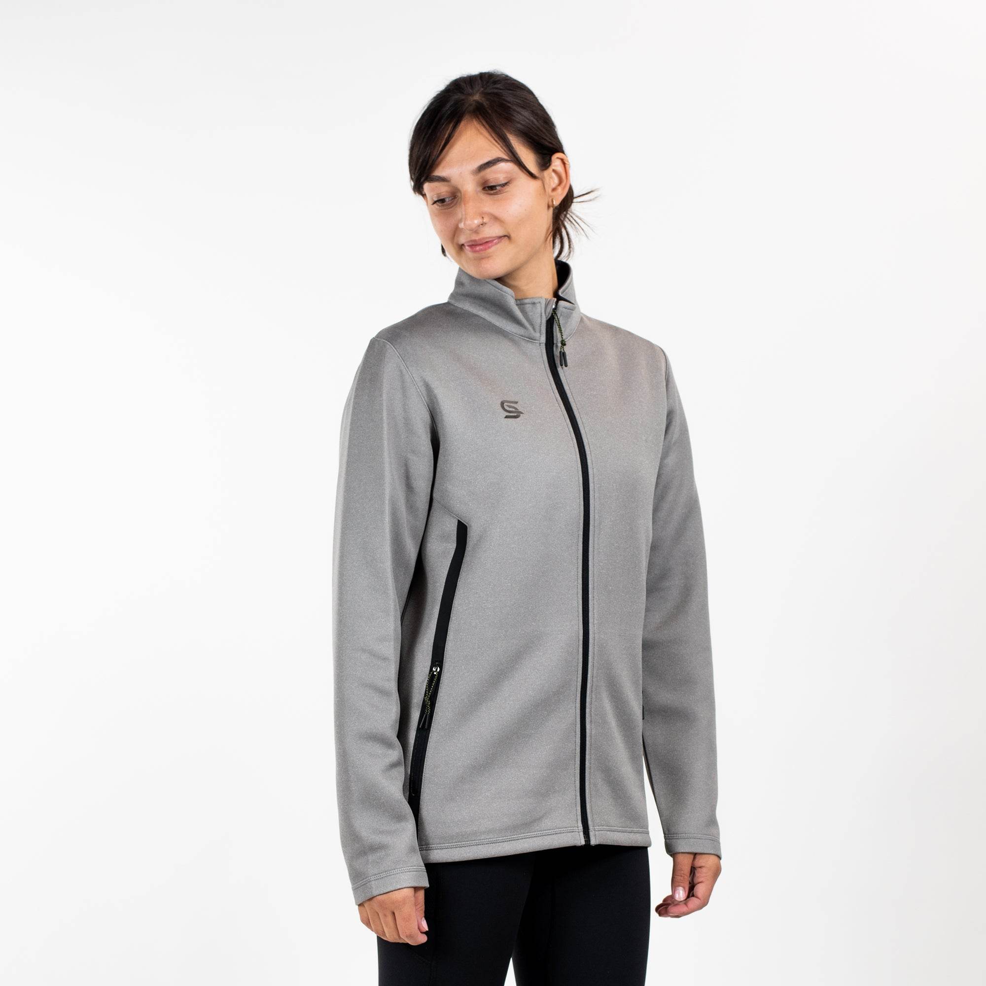 Relay Zipper Grey - Womens - Sports Cartel