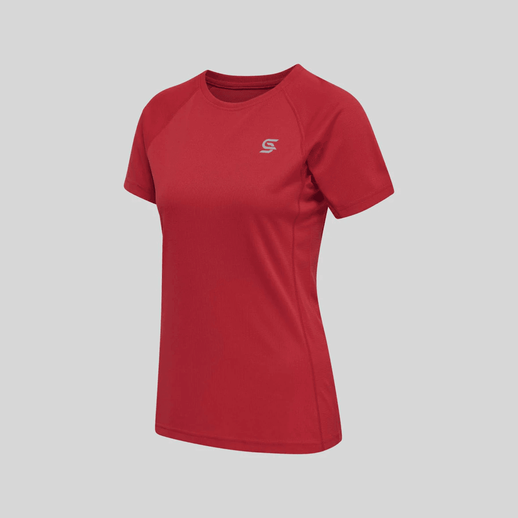 Dynamic Tshirt Red Women's - Sports Cartel